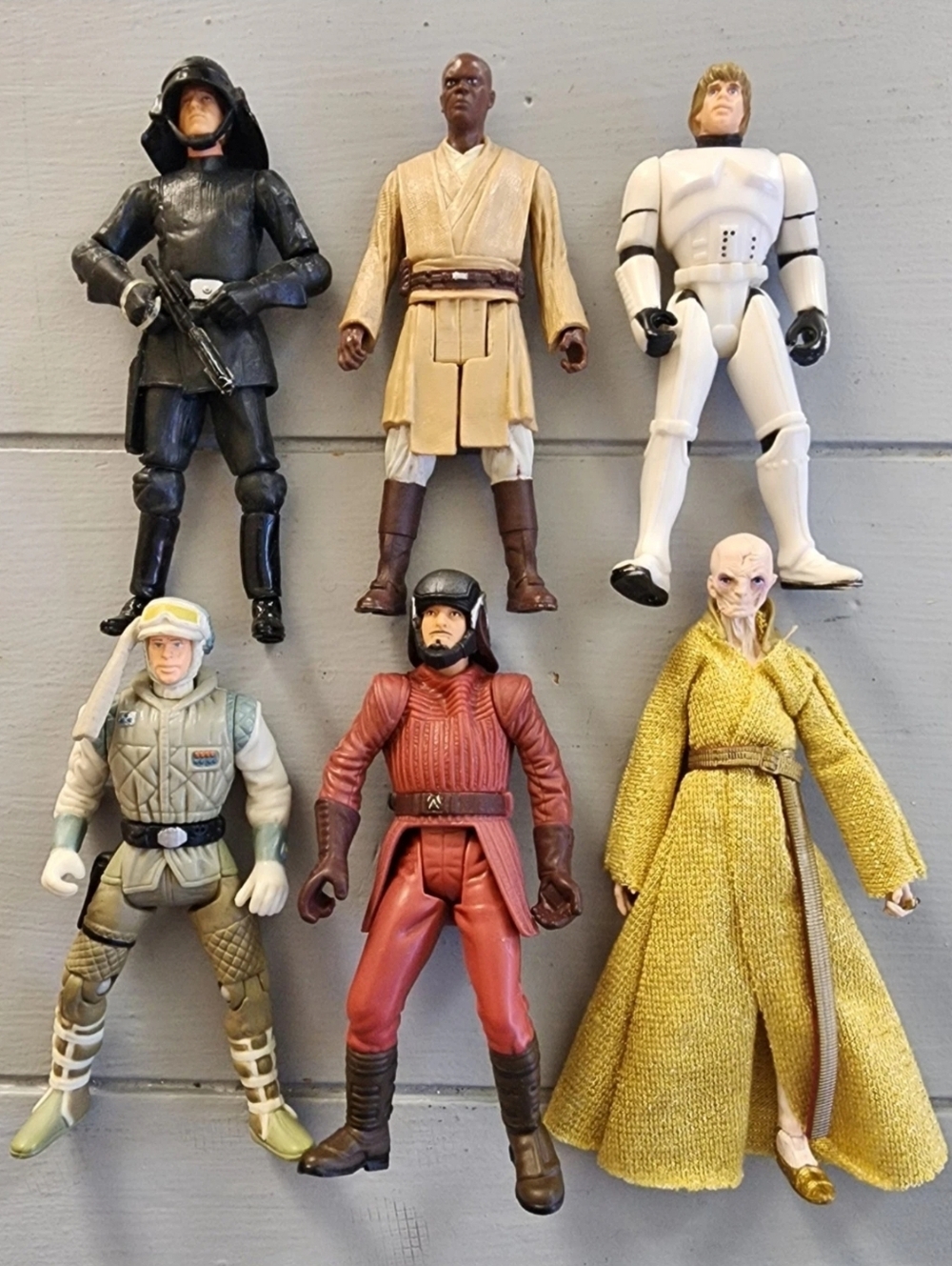 Hasbro Star Wars Lot of 6 3.75" Action Figures Vintage Snork Luke